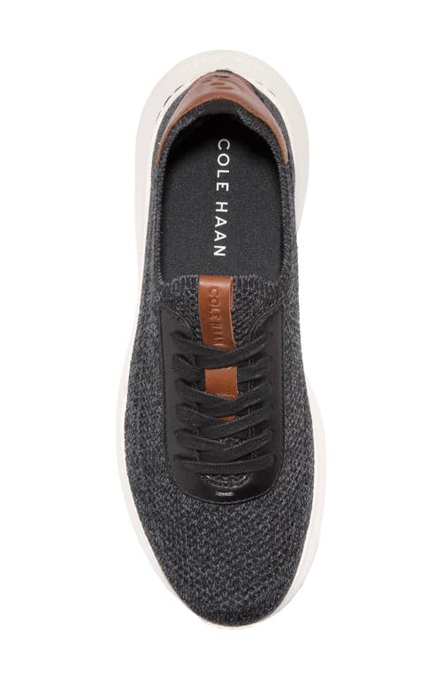 Cole Haan Grand Crosscourt Daily Stitchlite Sneaker In Black/british Tan/ivory