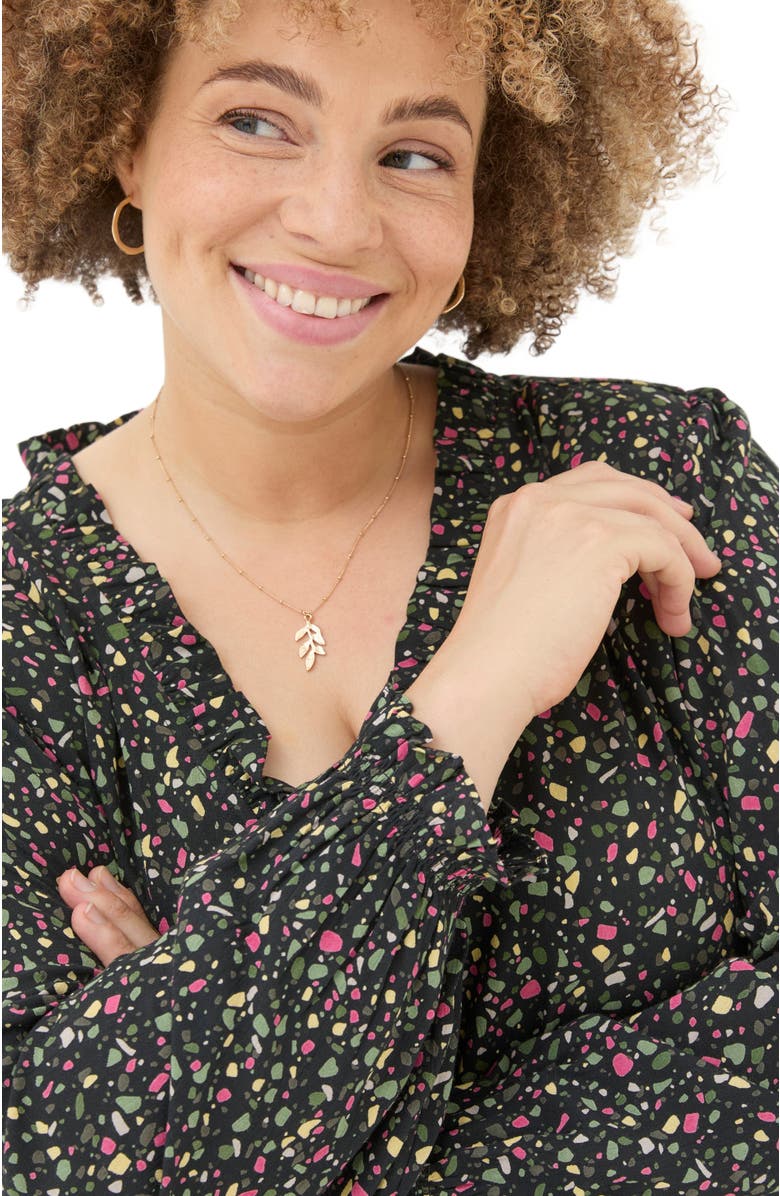 FatFace Women's Plus Size Dahlia Ditsy Marks Maxi Dress, Alternate, color,