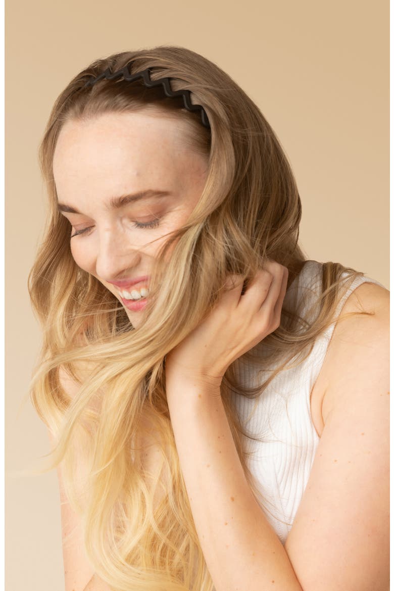2-Pack Zigzag Headbands, Alternate, color, BLACK TORT