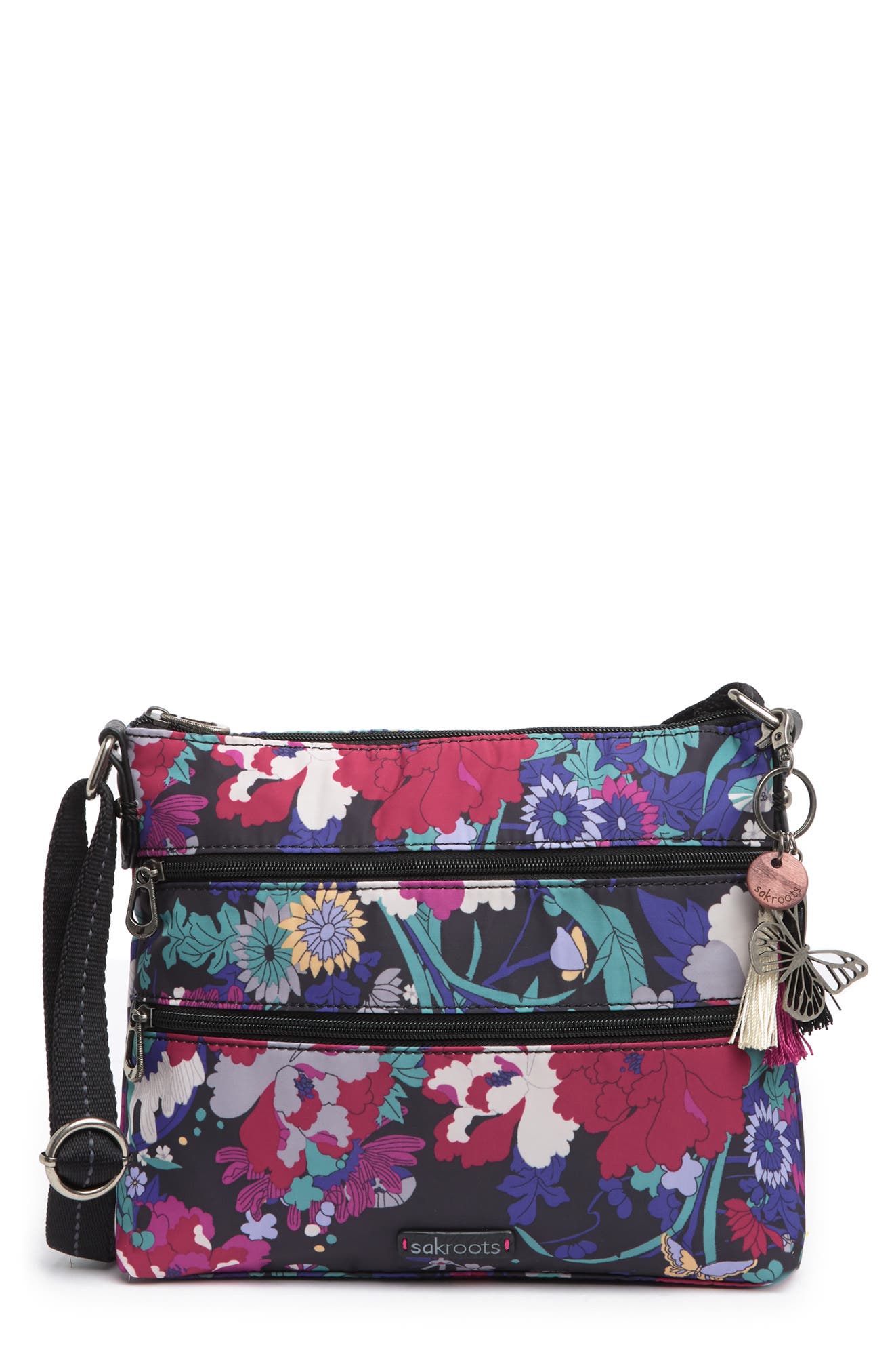 Sakroots Artist Circle Basic Crossbody Bag, Main, color, 