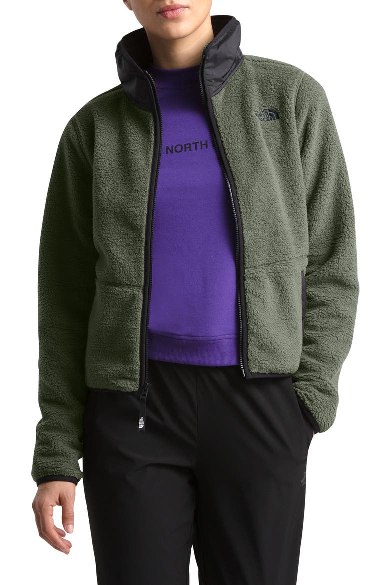 Dunraven Faux Shearling Jacket, Main, color, NEW TAUPE GREEN