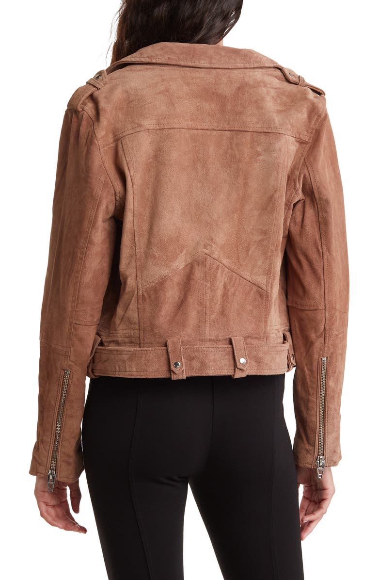 BLANKNYC Morning Suede Moto Jacket, Alternate, color, 