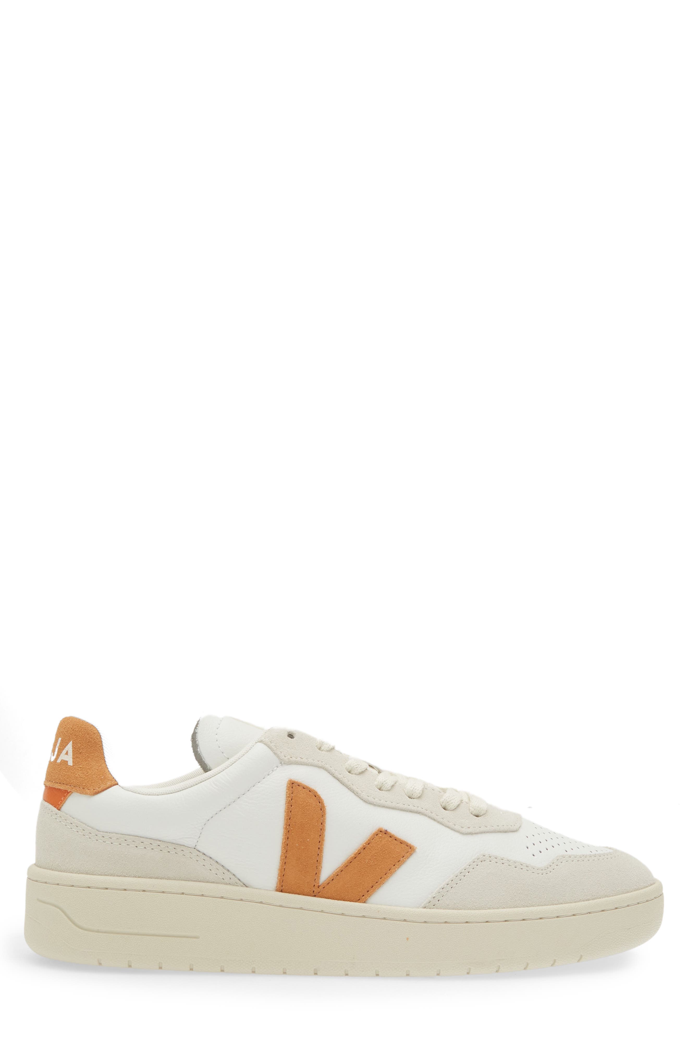 Veja V-90 Leather Sneaker, Alternate, color, Extra-White Umber