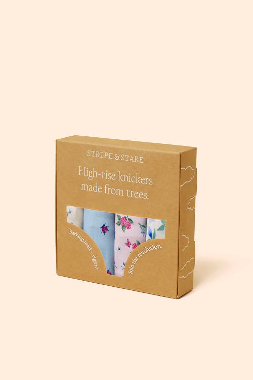 STRIPE & STARE STRIPE & STARE HIGH RISE KNICKER FOUR PACK 