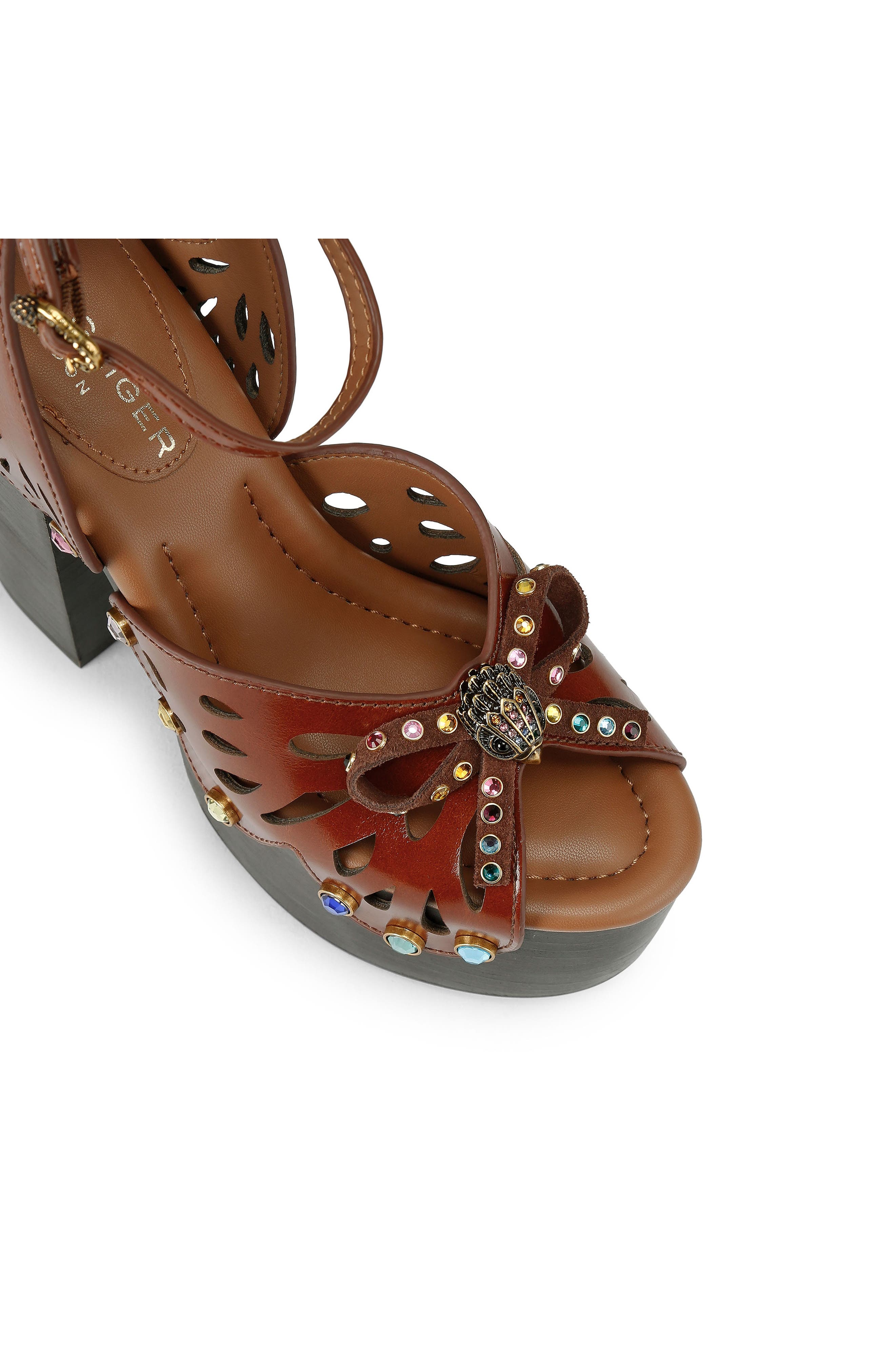 Kurt Geiger London Butterfly Platform Ankle Strap Sandal, Alternate, color, 