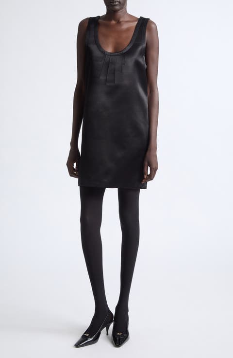 Cassandre Satin Shift Dress
