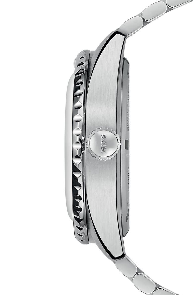 MIDO Ocean Star GMT Automatic Bracelet Watch, 40.5mm, Alternate, color, Silver/ Blue