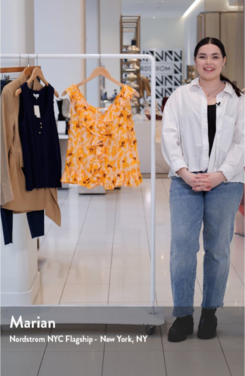 Adelia Ruffle Sleeveless Top, sales video thumbnail