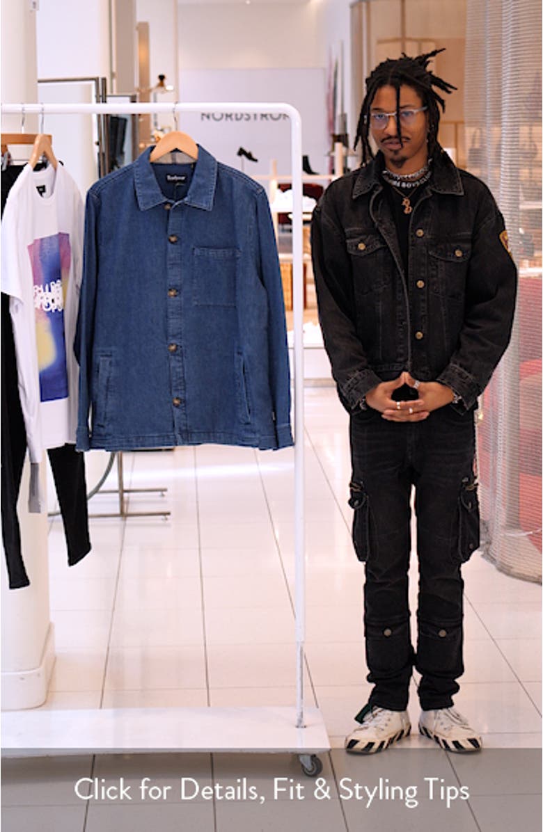 Aickman Textured Cotton Canvas Button-Up Overshirt, sales video thumbnail