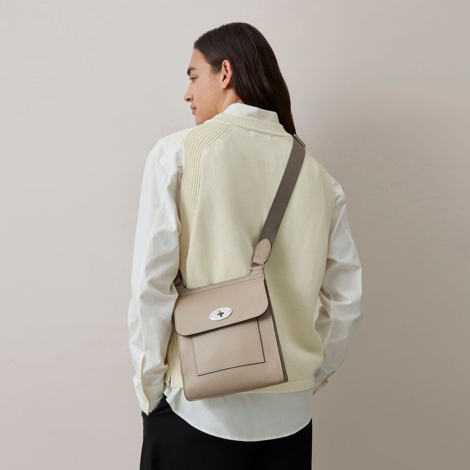 Mulberry Antony Leather Messenger, Alternate, color, 