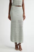 A.L.C. Lana Open Stitch Cotton Blend Maxi Skirt