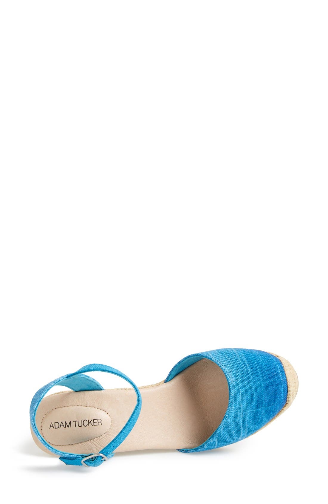 'Bethany' Wedge Sandal, Alternate, color, BLUE OMBRE