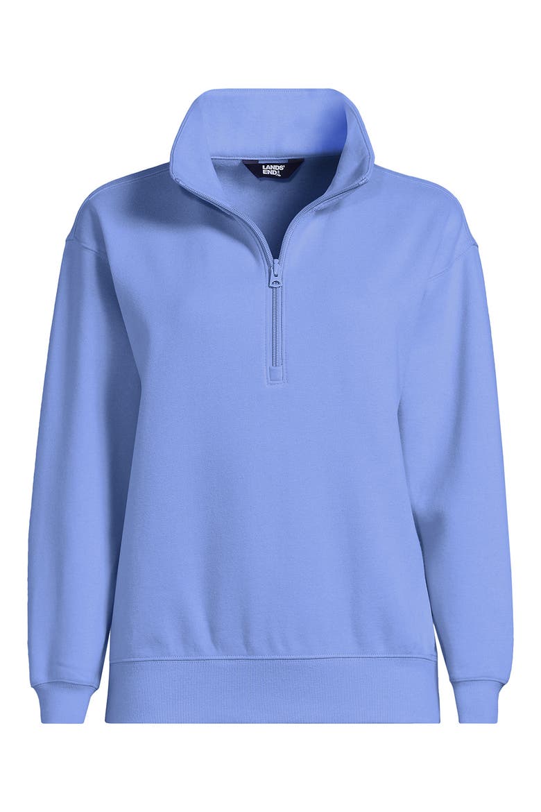 Serious Sweats Relaxed Quarter Zip Pullover Sweatshirt, Alternate, color, Clear Blue Sky