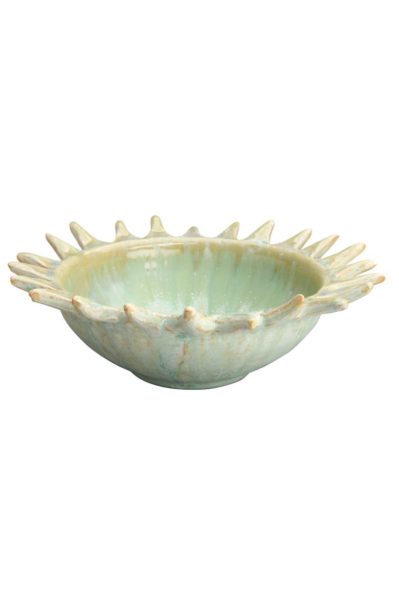 Storied Home Celadon Stoneware Serving Bowl, Main, color, Green