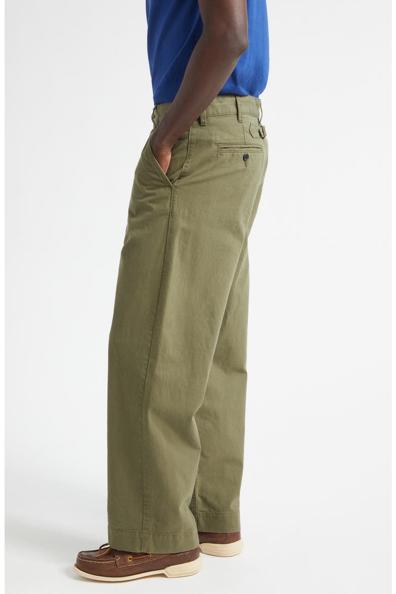 Double Pocket Buckle Back Chinos, Alternate, color, KHAKI