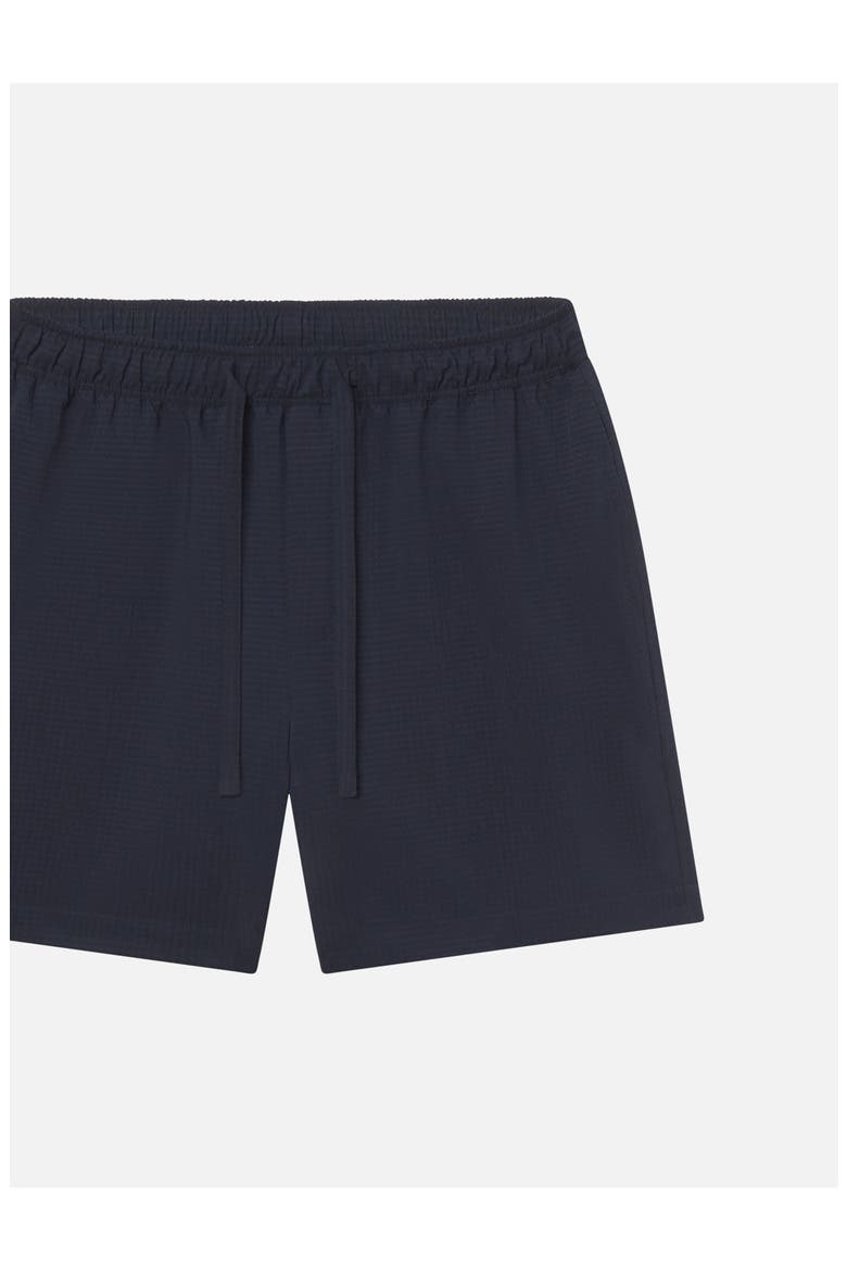 Seersucker Drawstring Shorts, Alternate, color, NAVY