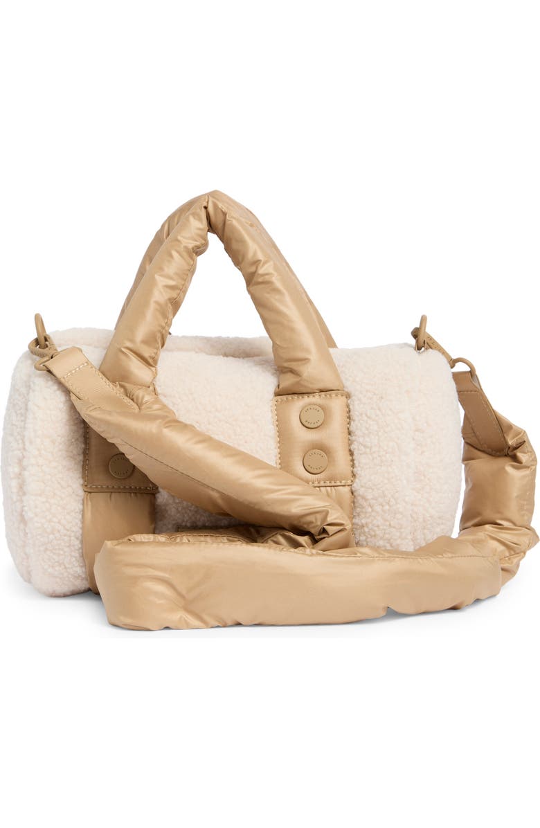 Pajar Valentina Fleece Crossbody Bag, Alternate, color, Champagne