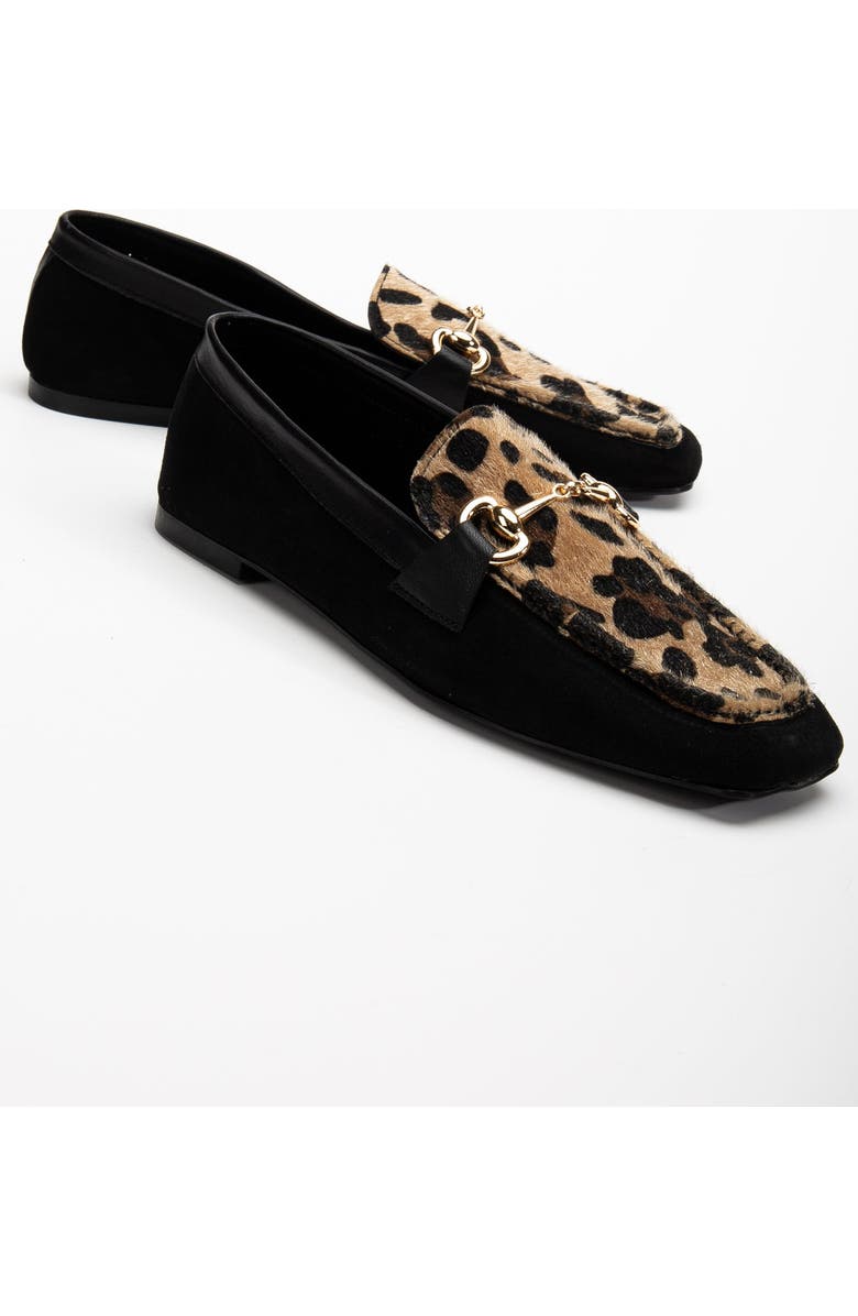 Forever & Always Shoes Mabel Suede Leather Horsebit Loafers, Main, color, Black Suede Leather