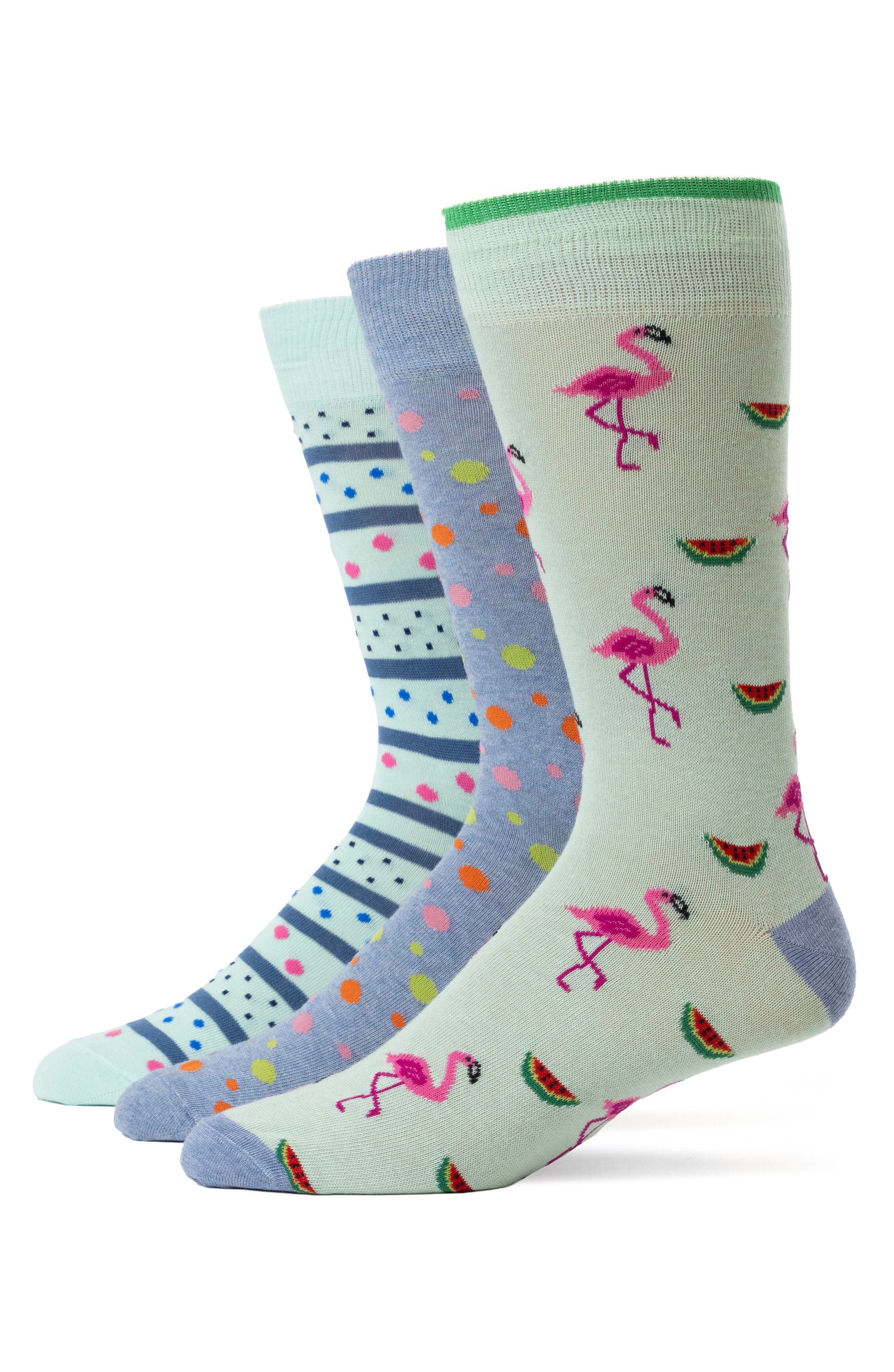 Lorenzo Uomo Assorted 3-Pack Crew Socks