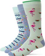 Lorenzo Uomo Assorted 3-Pack Crew Socks