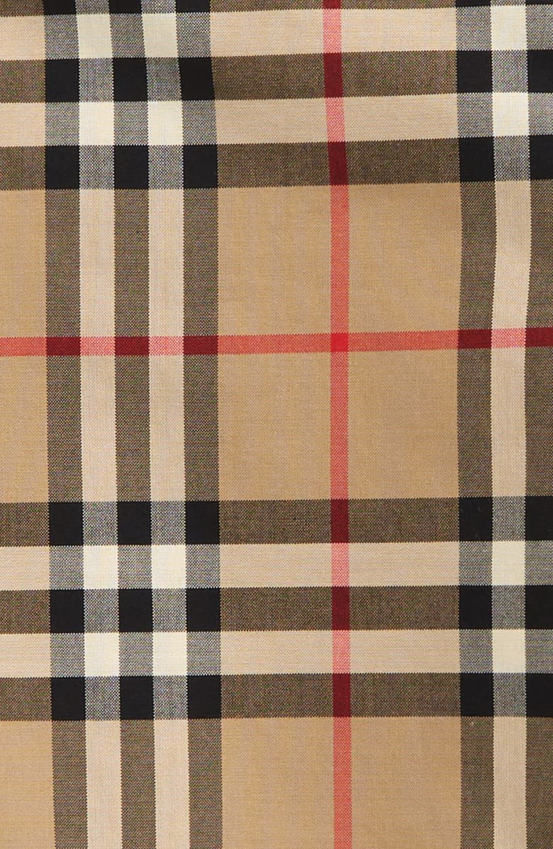 Burberry Michael Check Cotton Romper, Alternate, color, 
