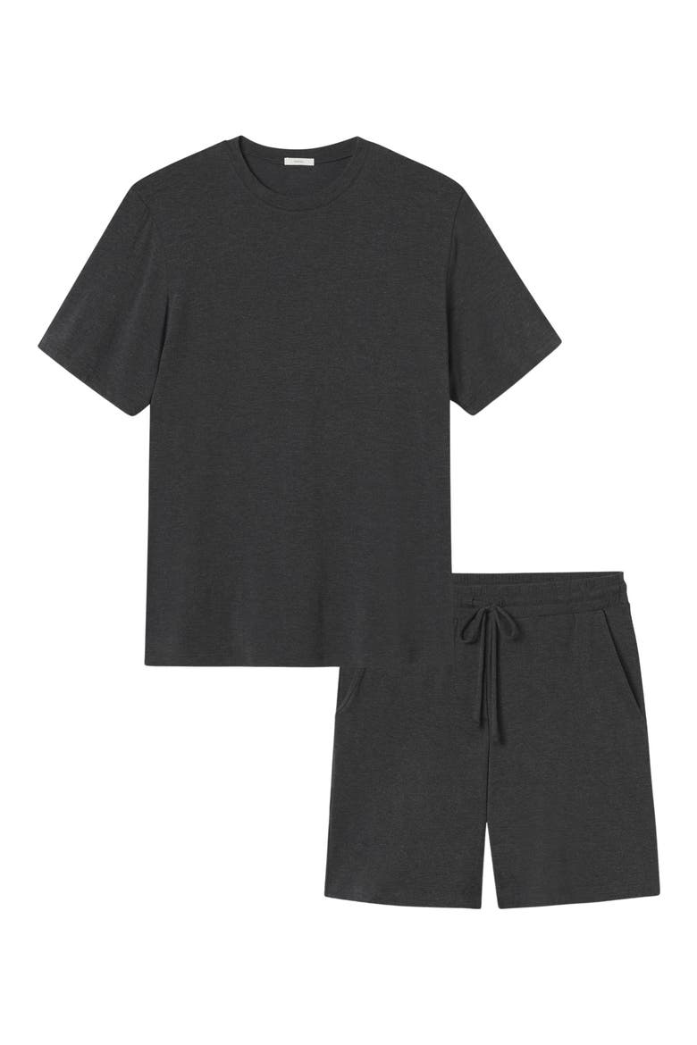 Henry Stretch Tencel® Modal Short Pajamas, Alternate, color, CHARCOAL HEATHER