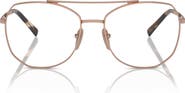 Prada 56mm Round Optical Glasses