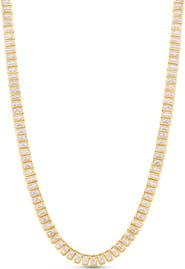 SHYMI Emerald Cut Tennis Necklace