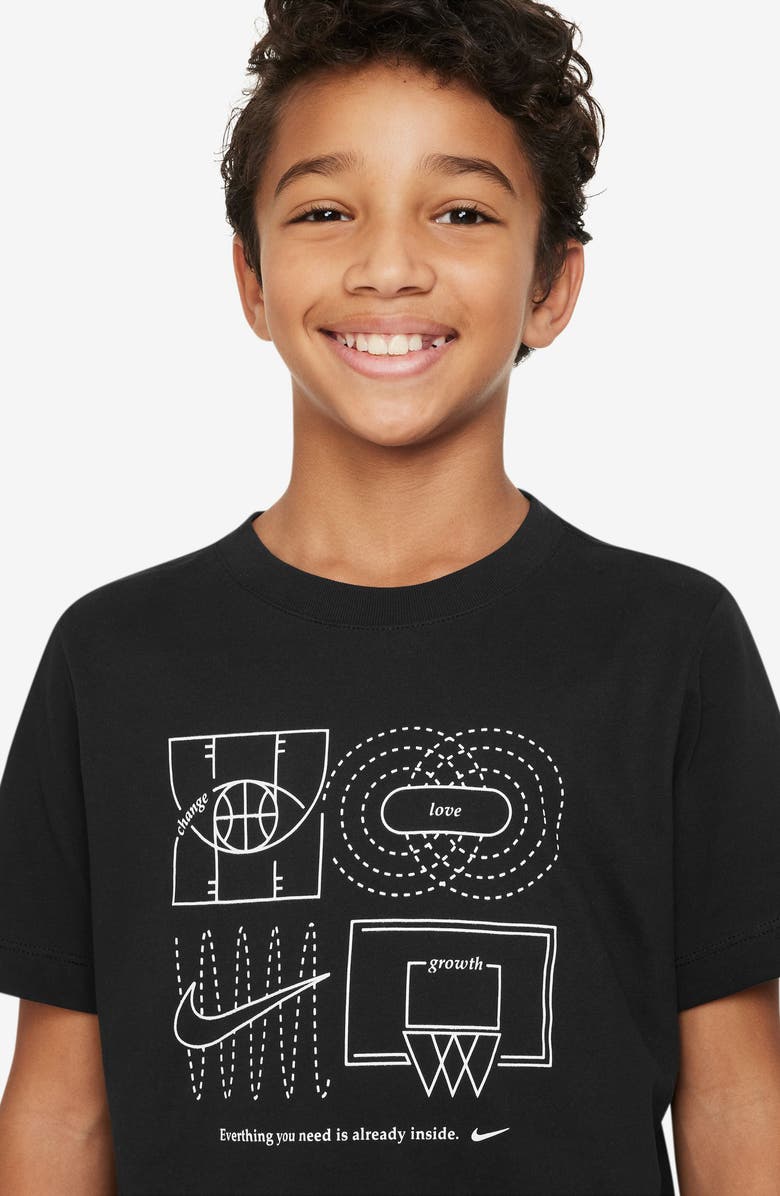 Nike Kids' Sportswear Culture of Basketball Graphic T-Shirt, Alternate, color, 