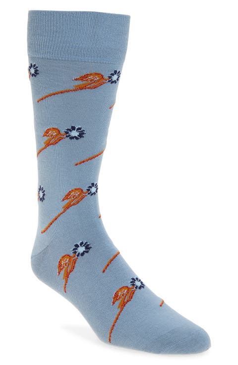Flower Stem Dress Socks