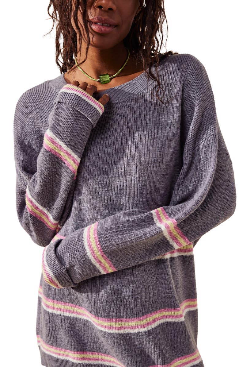 Free People Mariner Stripe Sweater & Pants Set, Alternate, color,