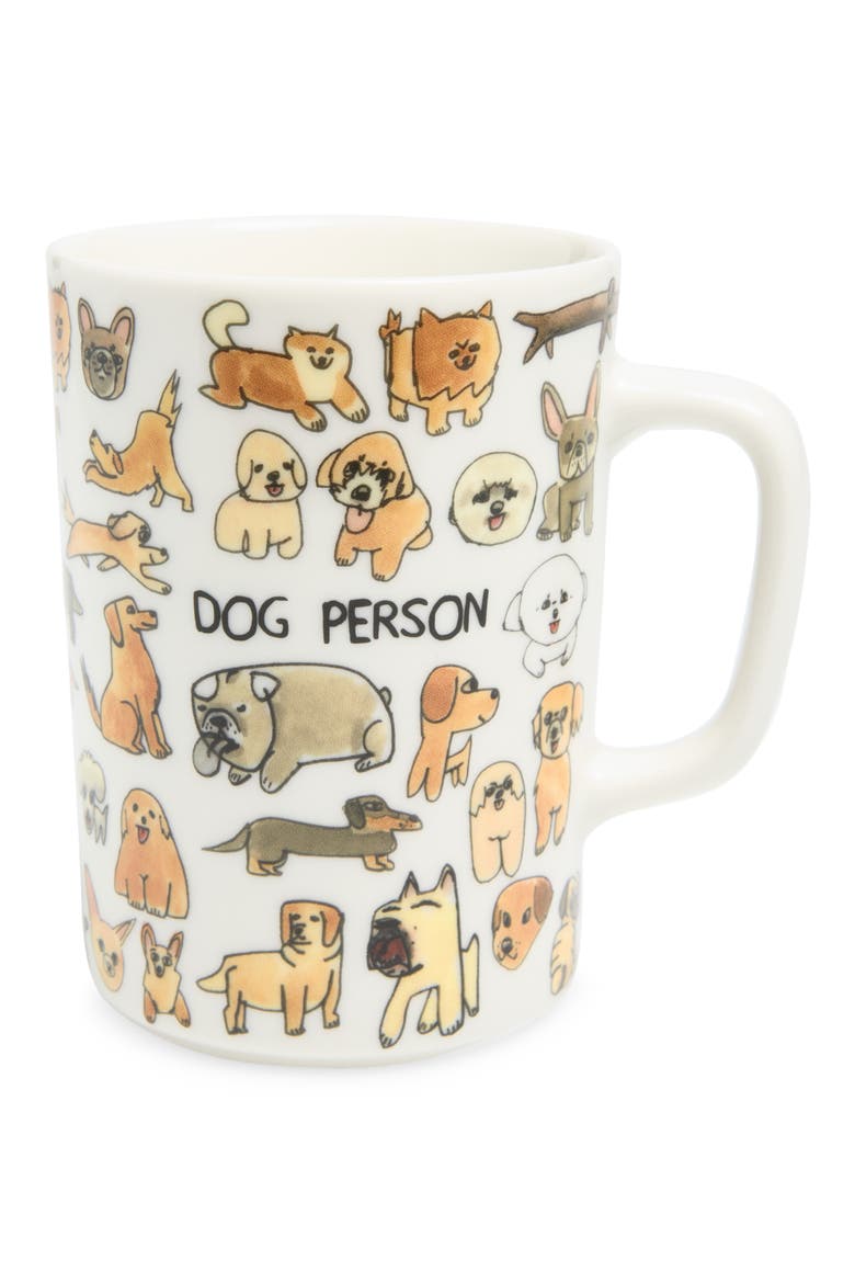 Ben Lenovitz Dog Person Mug, Main, color, WHITE/ MULTI