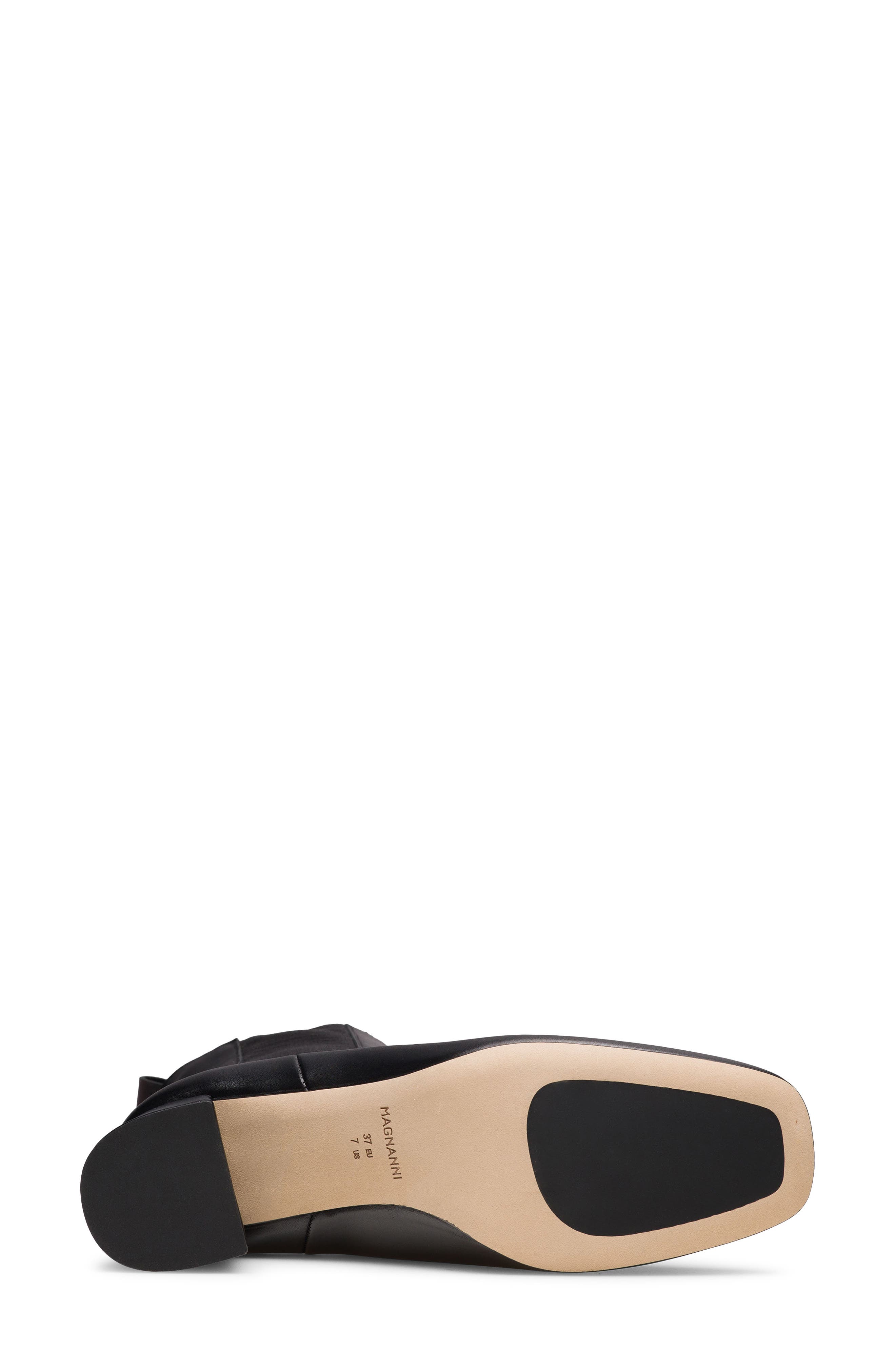 Magnanni Elayne Block Heel Chelsea Boot, Alternate, color, Black