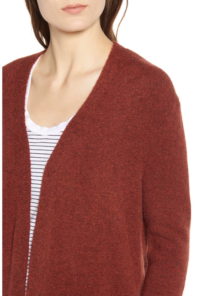 Kent Cardigan Sweater, Alternate, color, NUTMEG