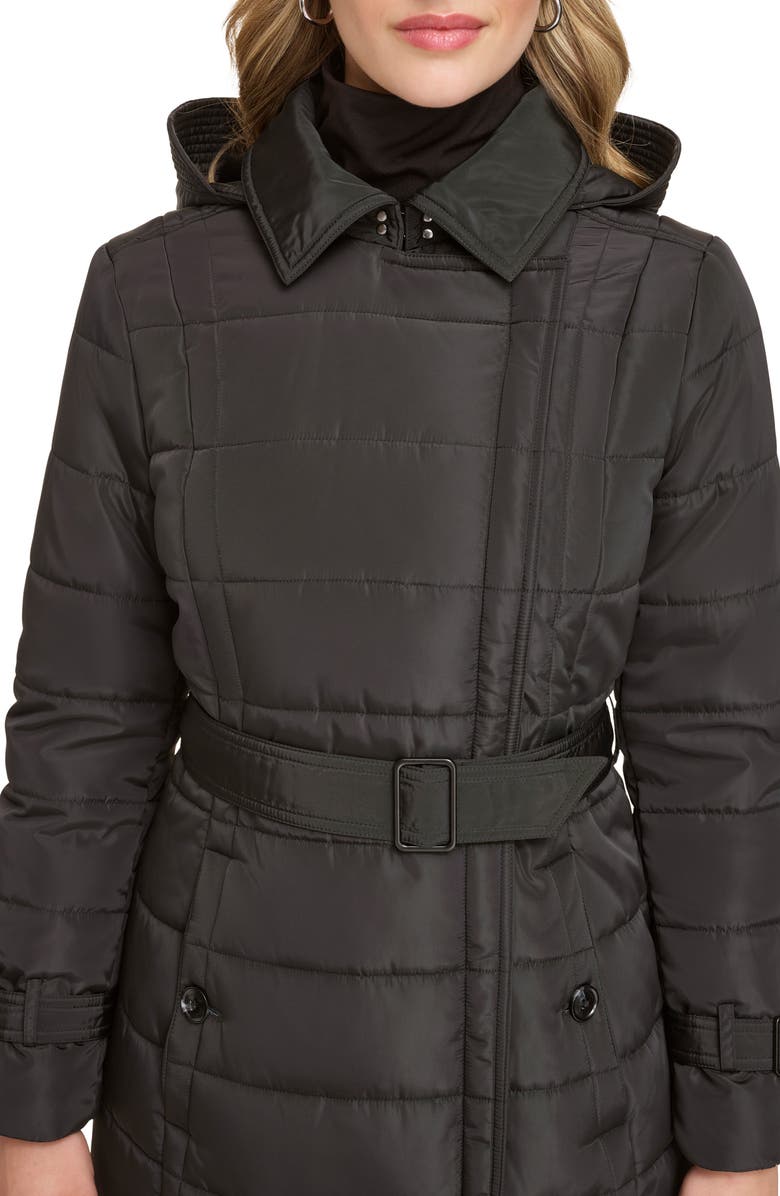 Kenneth Cole New York Quilt Trench Puffer Jacket, Alternate, color,