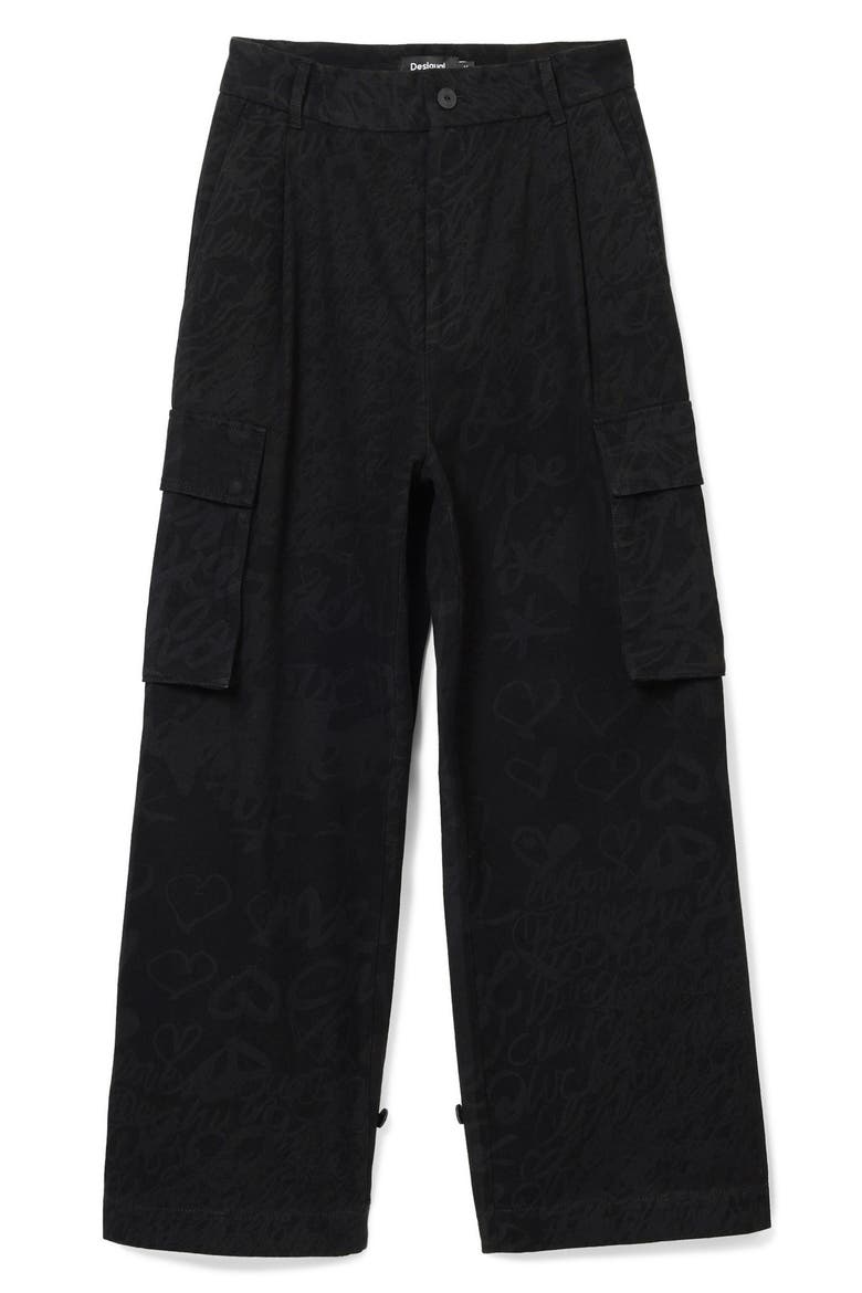 Lacroix Cargo Pants, Alternate, color, BLACK