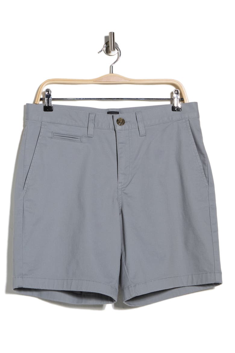 Wallin Stretch Twill Chino 8-Inch Shorts, Alternate, color, GREY MONUMENT