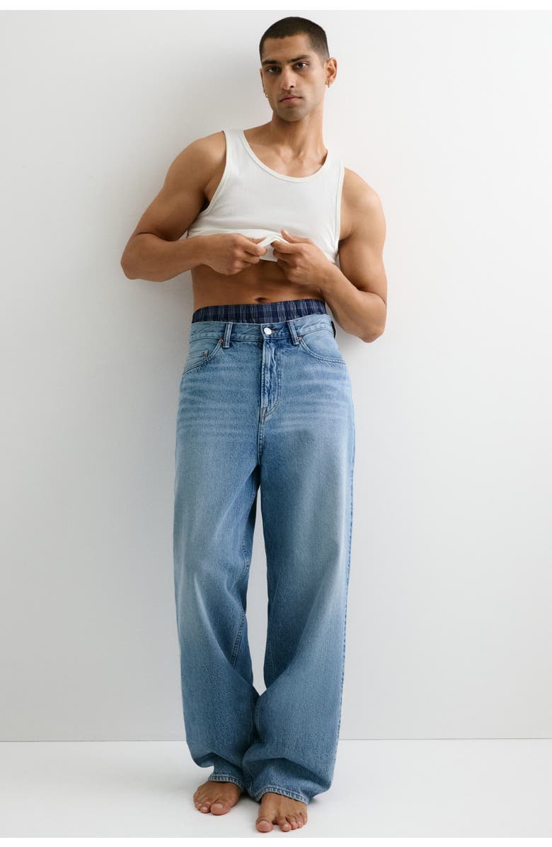 H&M 4-pack Woven Boxer Shorts, Alternate, color, Dark Blue/Checked