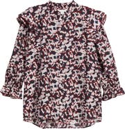 Caslon® Ruffle Print Top