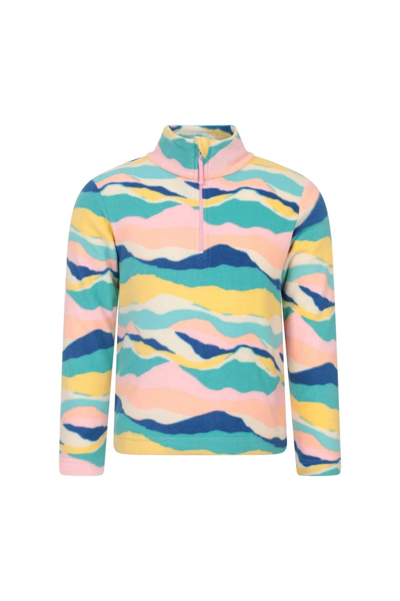 Childrens/Kids Endeavour Abstract Half Zip Fleece Top, Main, color, Mixed