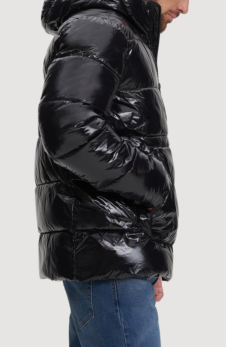 Noize Hooded Puffer Jacket, Alternate, color, Black