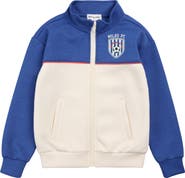 MILES THE LABEL Kids' Zip Front Scuba Knit Sweatshirt