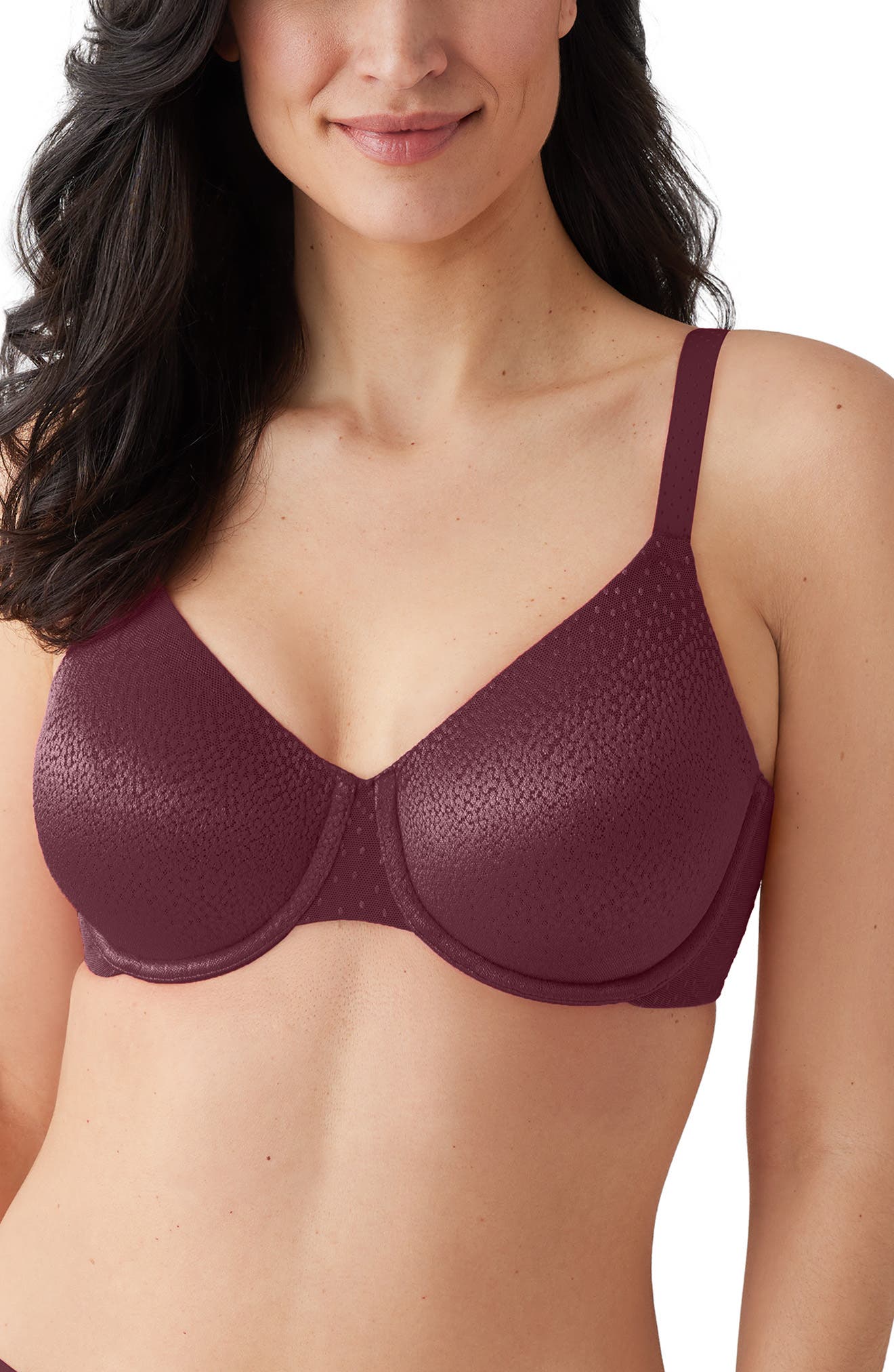 Wacoal Back Appeal™ Smoothing Underwire Bra In Burgundy