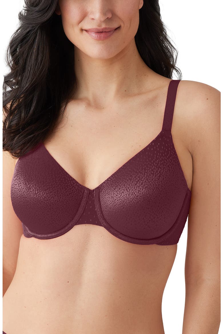 Back Appeal™ Smoothing Underwire Bra, Main, color, BURGANDY