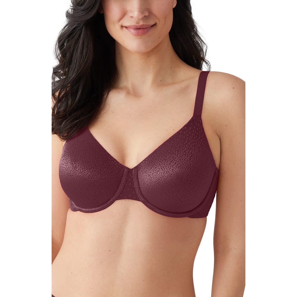 Wacoal Back Appeal™ Smoothing Underwire Bra In Burgundy