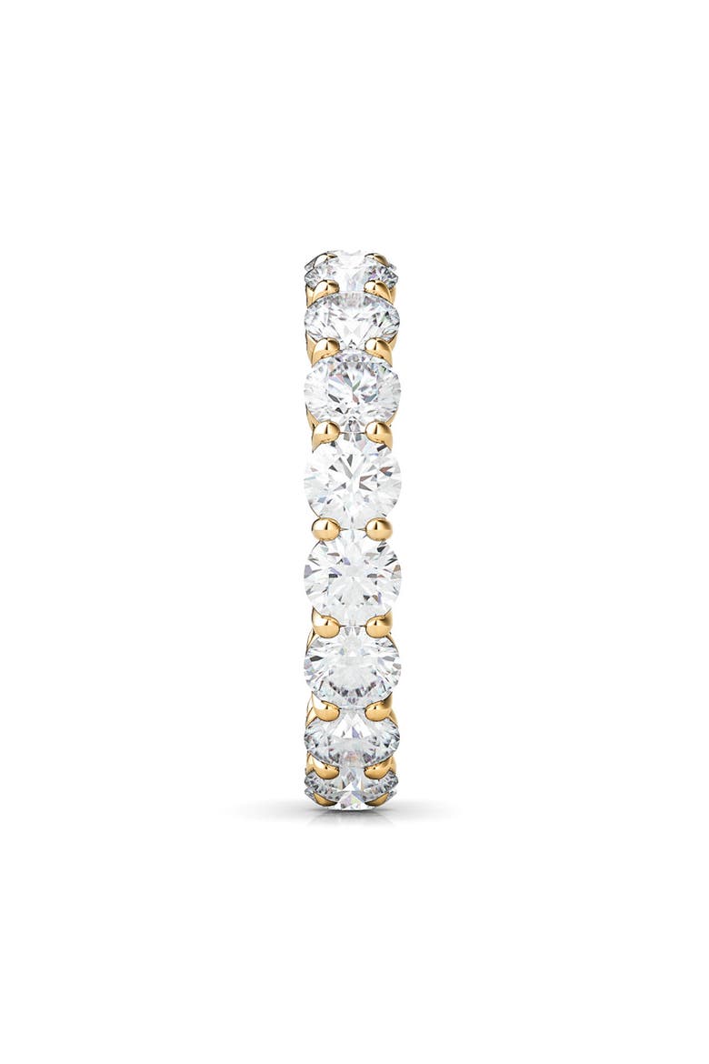Round Cut Lab Created Diamond 18K Gold Eternity Band Ring, Alternate, color, YELLOW GOLD