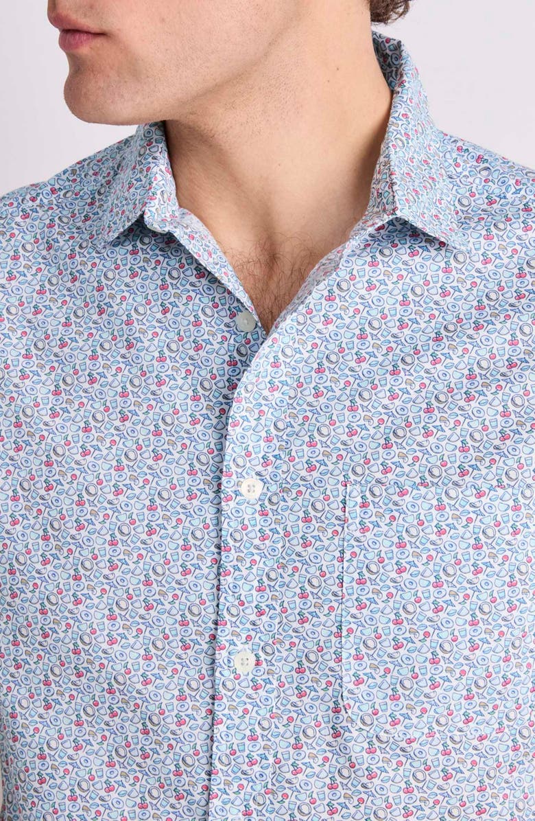 vineyard vines Painkiller Madras Short Sleeve Cotton Button-Up Shirt, Alternate, color, 
