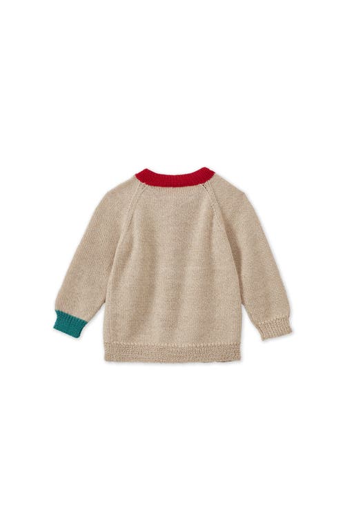 Vild House Of Little Baby Alpaca Cardigan, Multi Colour Block In Multicolor