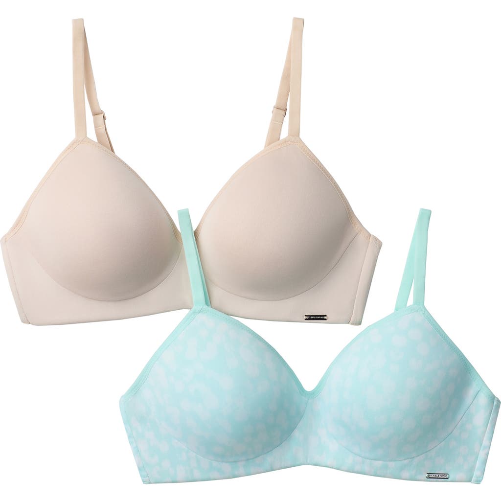 HALSTON HALSTON 2-PACK MODERN MICRO WIRE FREE T-SHIRT BRAS