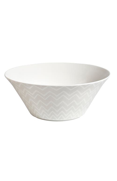 Missoni Home Tableware Salad Bowl Zig Zag White Diam. 10.5" X 4.3"